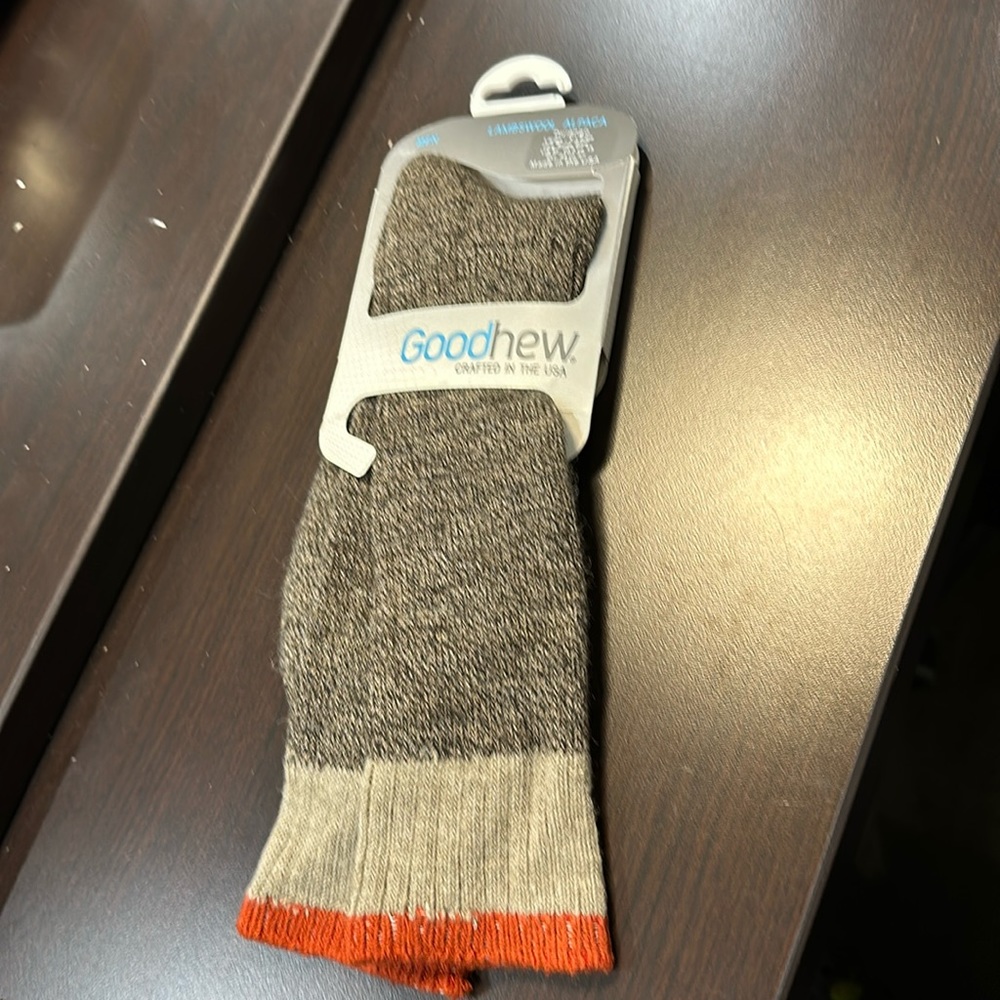 Goodhew men’s Durango lambswool alpaca wool socks in 
Brown